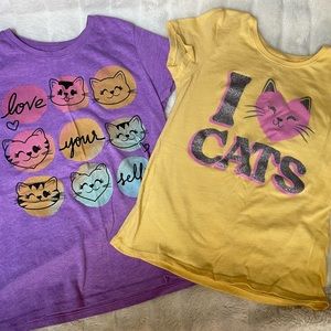 🐈‍⬛ ❤️ Cat Lover T shirt Bundle Girls Size 8
